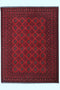 Red Aqcha Rug 197 x 149 cms